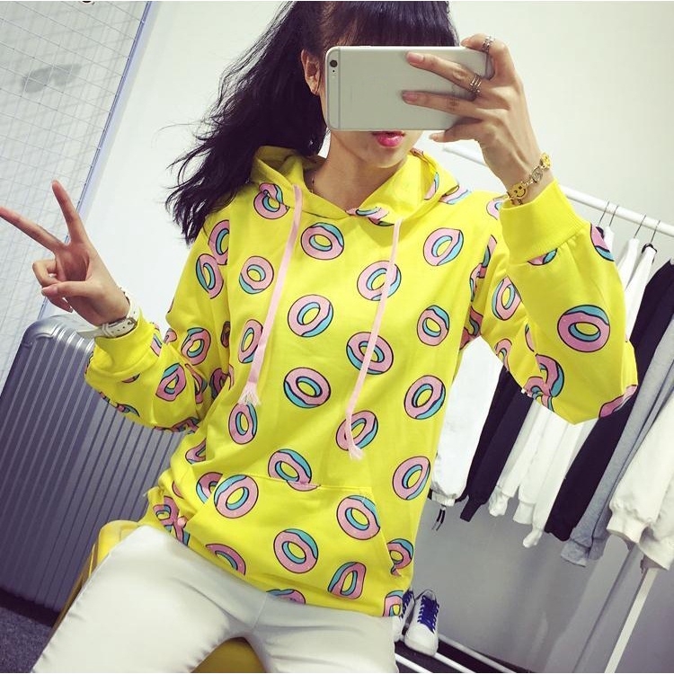 yellow donut hoodie