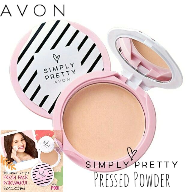 Avon Pressed Powder Shine no more 10.g Simply Pretty pressedpowder softbisque Shopee Philippines