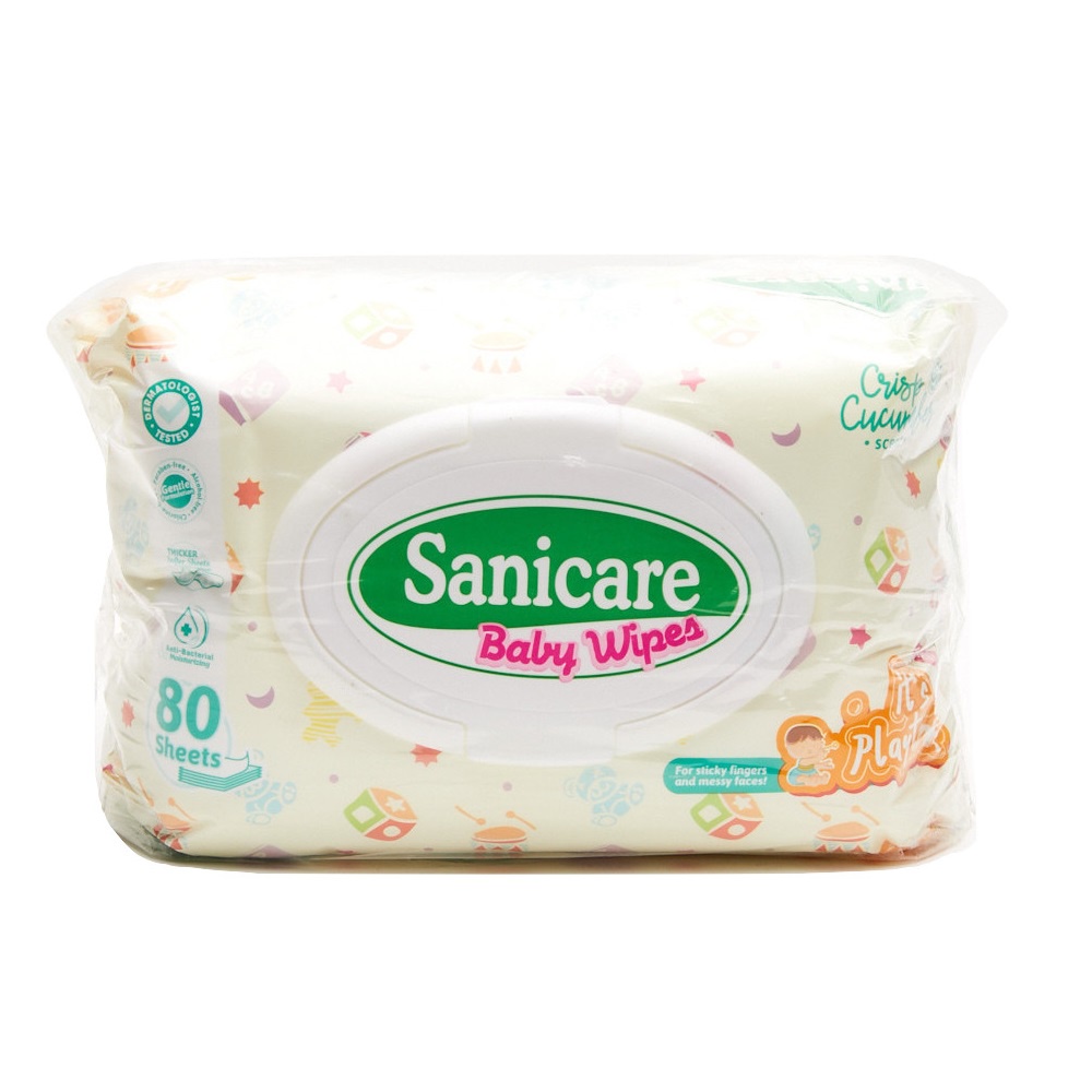 Sanicare Crisp Cucumber Baby Wipes 2 x 80s Playtime Shopee Philippines