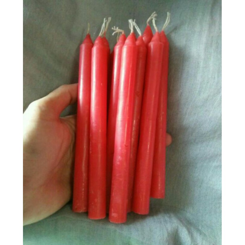 RED Esperma Candles #6 by JUNE CEAN CANDLES(10pcs) | Shopee Philippines