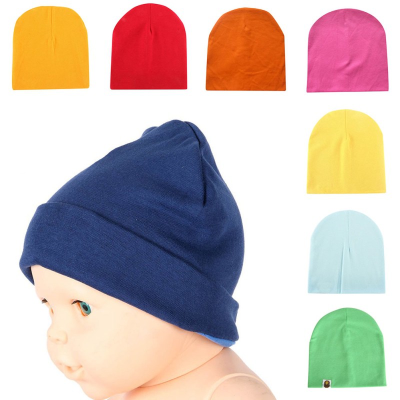 solid color infant hats