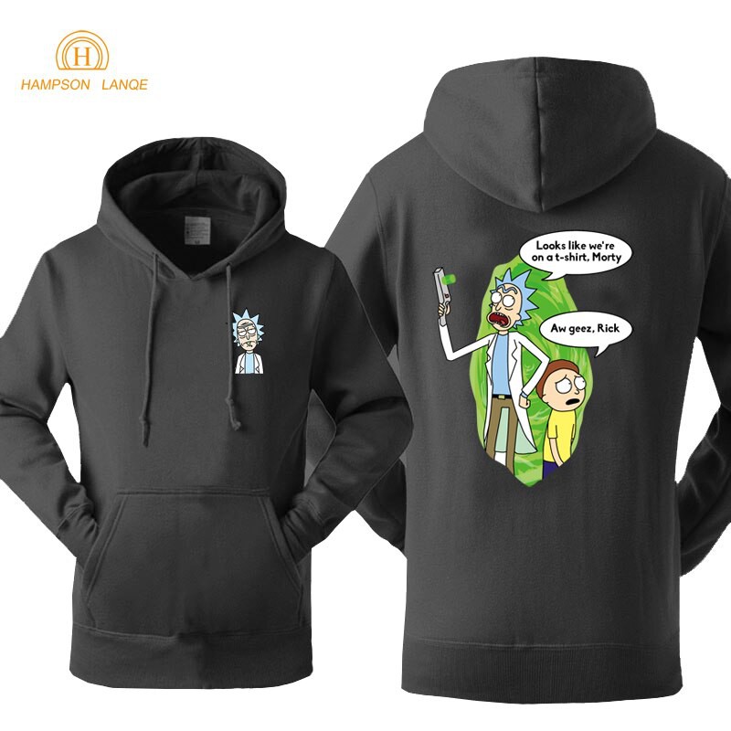 rick and morty men's hoodie