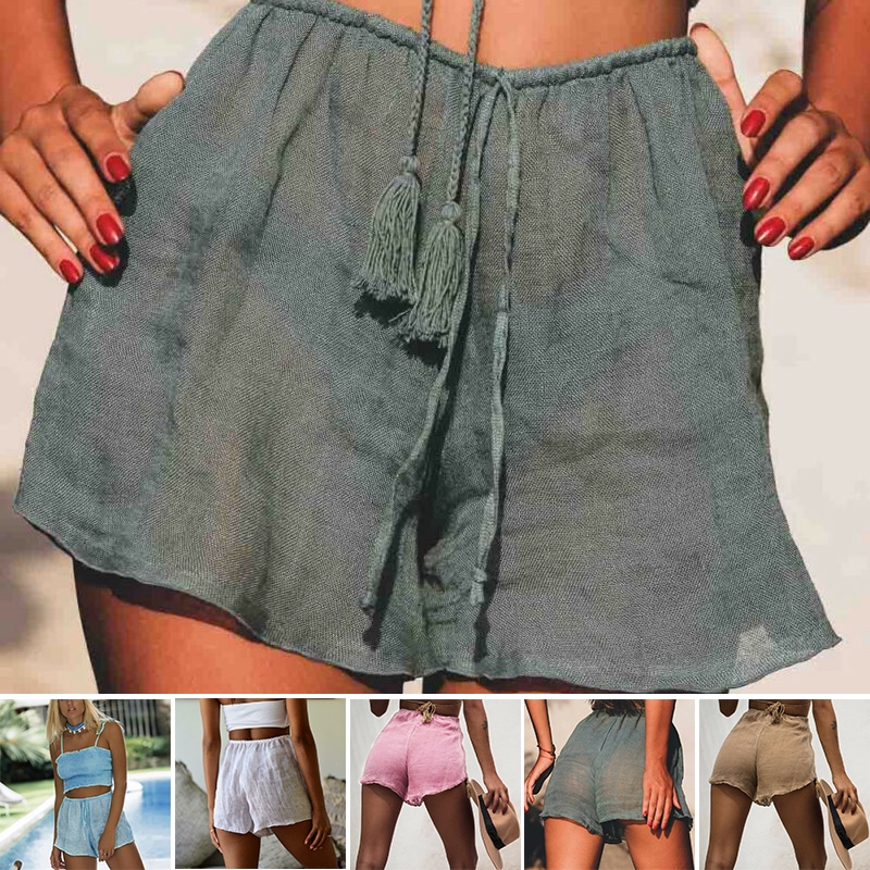 boho beach shorts