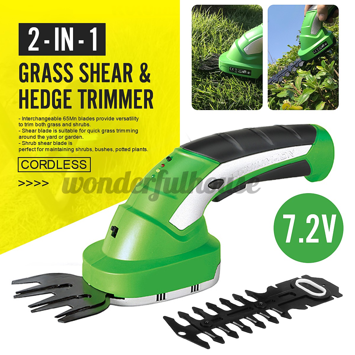 grass and hedge trimmer cordless