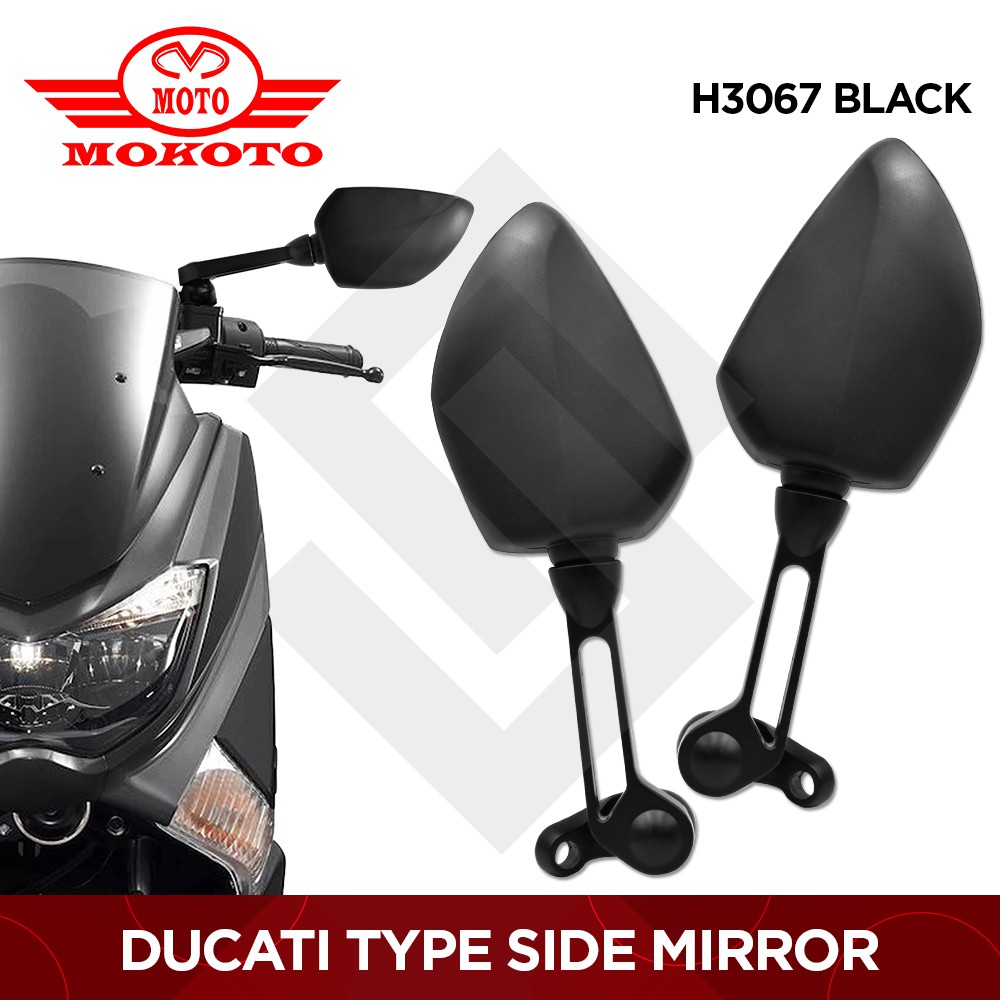 NMAX 2020 MOKOTO DUCATI TYPE UNIVERSAL SIDE MIRROR SPEEDMOTO H3067