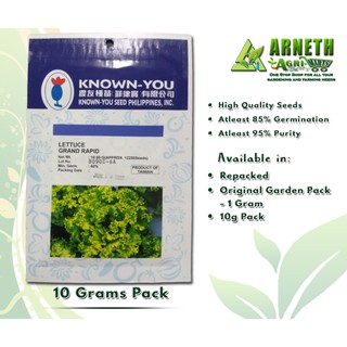 LETTUCE GRAND RAPID SEEDS BY KNOWN YOU 10 GRAMS #1
