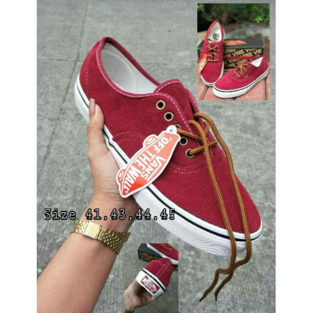 vans shoes maroon color