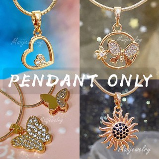 [Maii] PART 1 - PENDANT ONLY  high quality rosegold plated diamond pendant RS025 NR