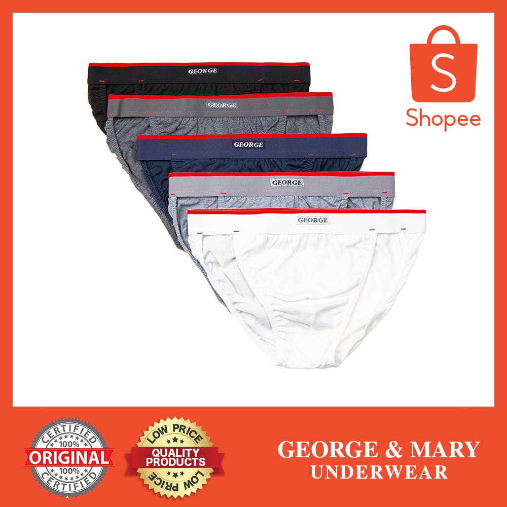 8807 GEORGE Tanga Men's Brief 3IN1 | Shopee Philippines