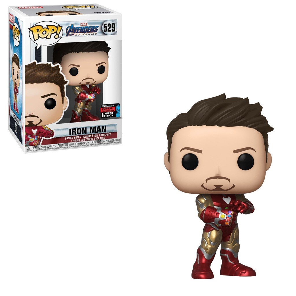 funko pop iron man with gauntlet