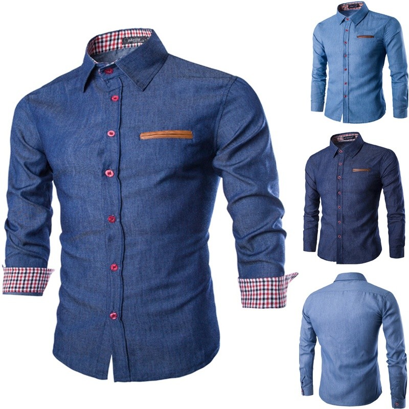 blue denim shirts
