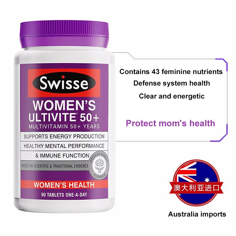 Swisse 50+ multivitamin mineral Tablets for men and women aged over 50 ...