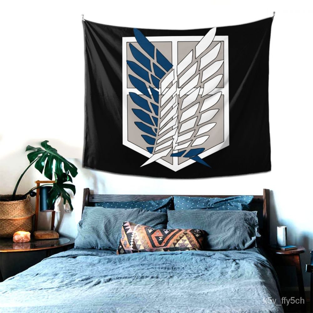 CODWings Of Freedom AoT Attack On Titan Tapestry Curtain Eren Anime ...