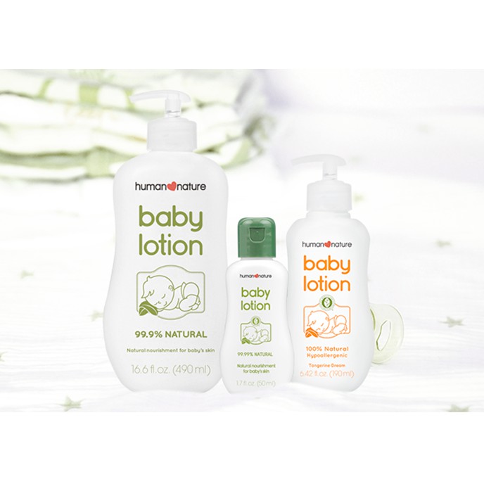 human nature baby lotion