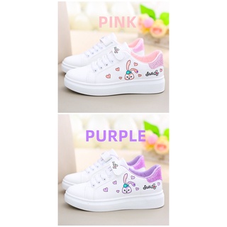 Korean fashion StellaLou white shoes for girls comfortable casual sneakers with box(size 26-37) #9