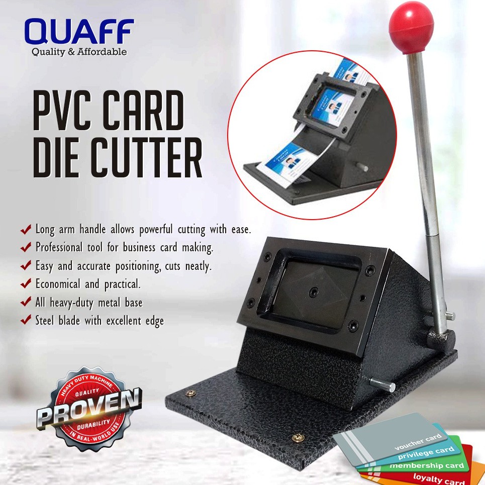 QUAFF PVC Die Cutter ID Size (54x86mm) Shopee Philippines