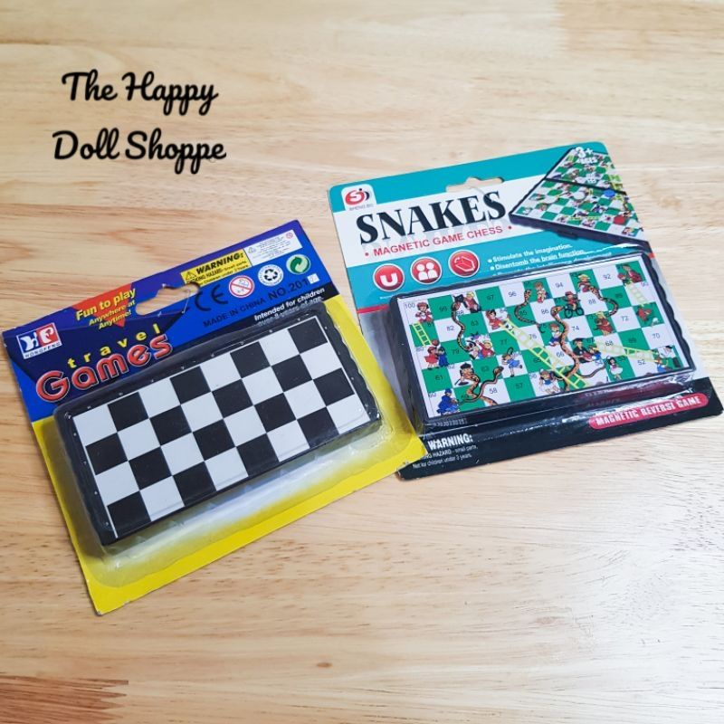 Mini Board Games Chess Snakes And Ladders Shopee Philippines