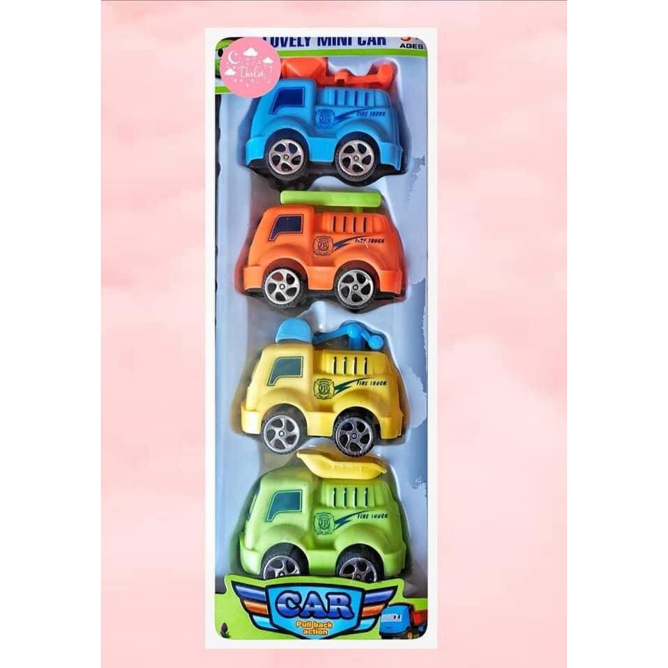 LOVELY MINI CAR TOY SET OF 4. Shopee Philippines