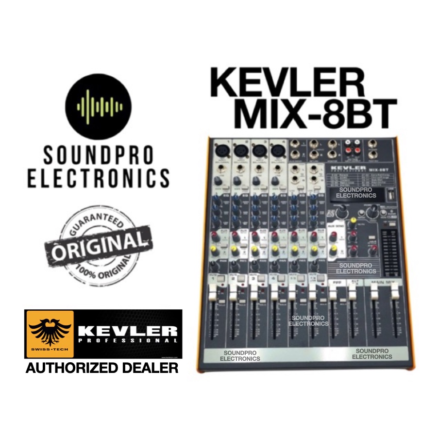 Kevler MIX8BT 8 Channel Compact Mixer Shopee Philippines