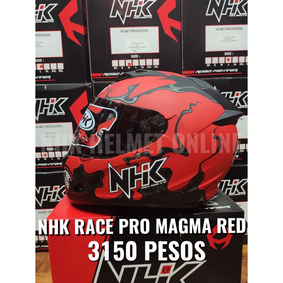 Nhk Race Pro Magma Matte Red Blk Shopee Philippines