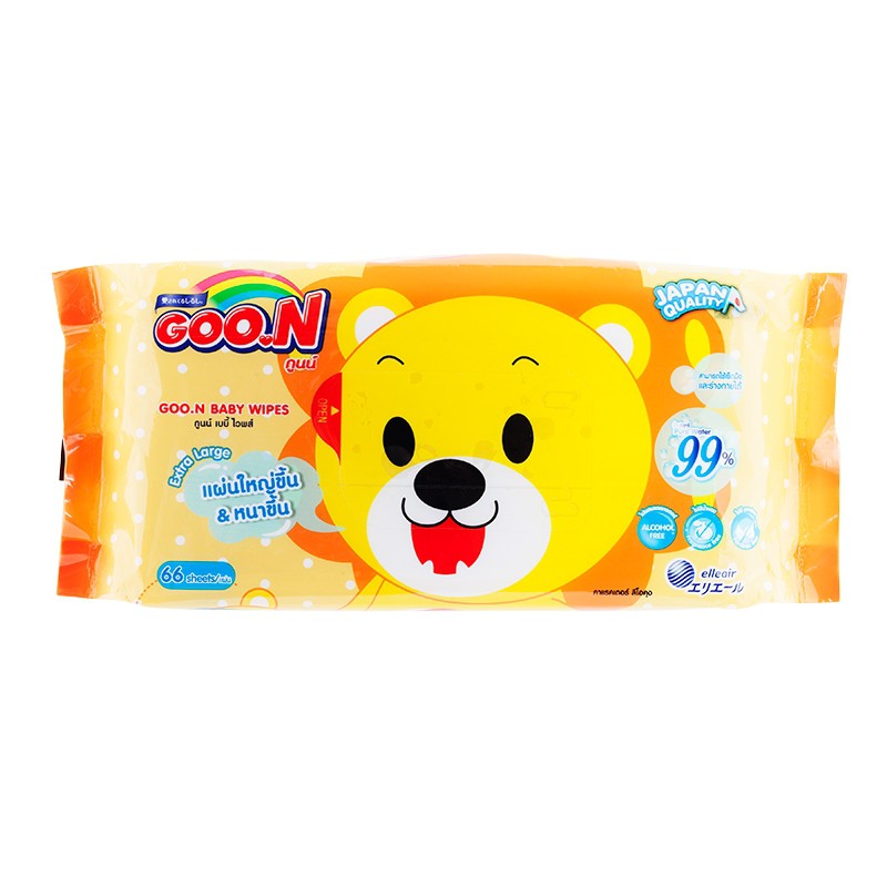 GOO.N Extra Large Baby Wipes 66 Sheets 