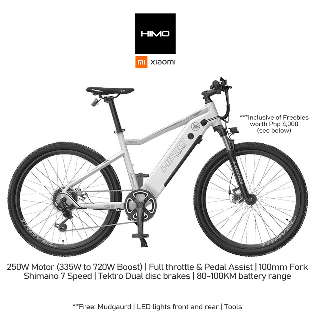 Xiaomi Himo C26 Electric Mountain Bike 100KM range Shimano 7 speed