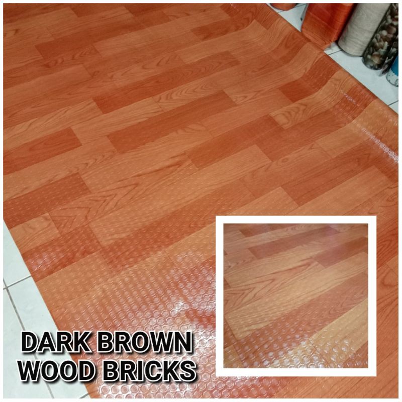 Linoleum Wood Design Dark Brown, Linoleum Flooring Wood Design