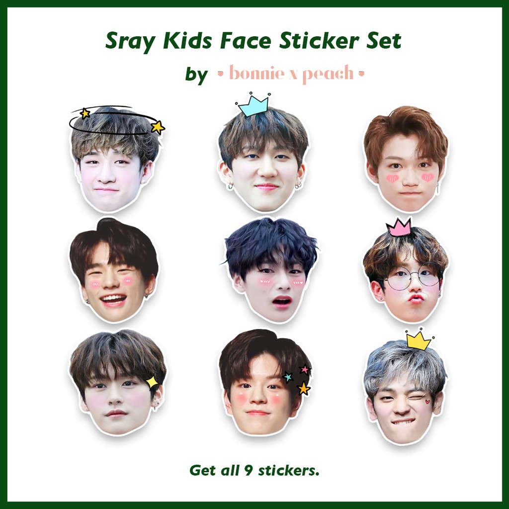 stray kids face sticker set shopee philippines