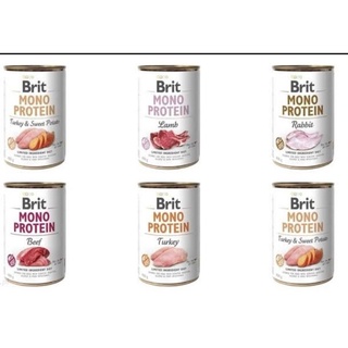 Brit Mono Protein Canned Dog Food Hypoallergenic Grain Free Can 400g #1