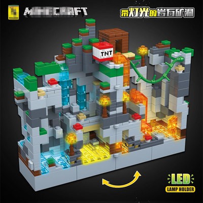 lego minecraft lava