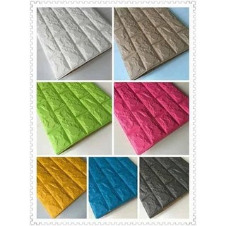  3D  Foam  Bricks Sticker Wallpaper  Soundproofing Shopee  