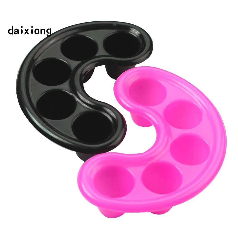 2 Pcs Separate Finger Nail Art Tips Soak Treatment Remover Manicure Bowl Tool
