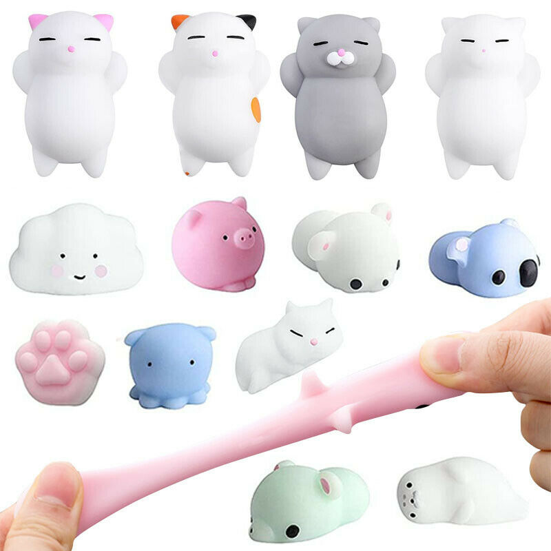 5/10/20 Cute Mochi Squishies Kids Fidget Toys Animal moshi Rilakkuma Cute Kawaii 