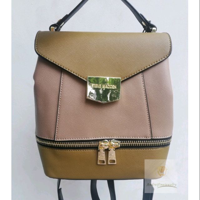 steve madden beige backpack