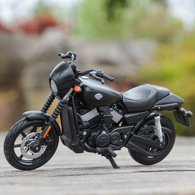 Maisto 1:12 Harley Davidson Street 750 Motorcycle Model Toy New Black 