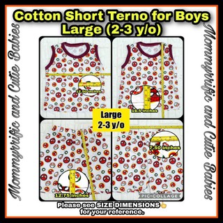 Cotton Short Terno for Boys LARGE (2-3y/o) #2