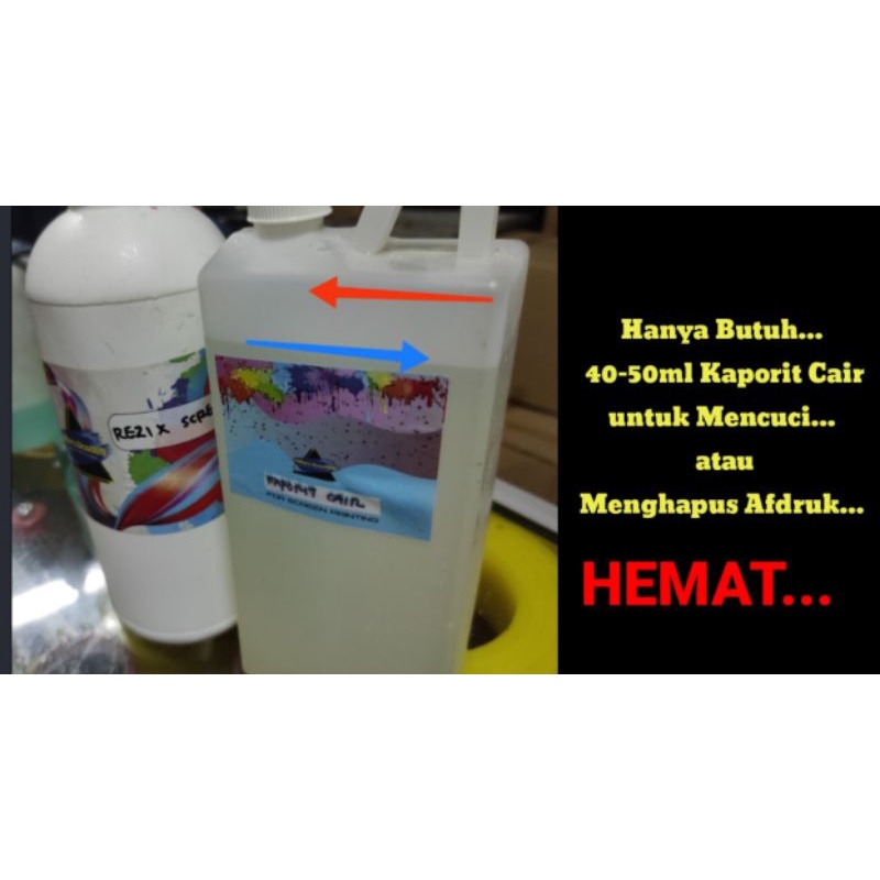 Liquid Chalkboard Washing Afdruk Screen Printing 1 Liter Shopee