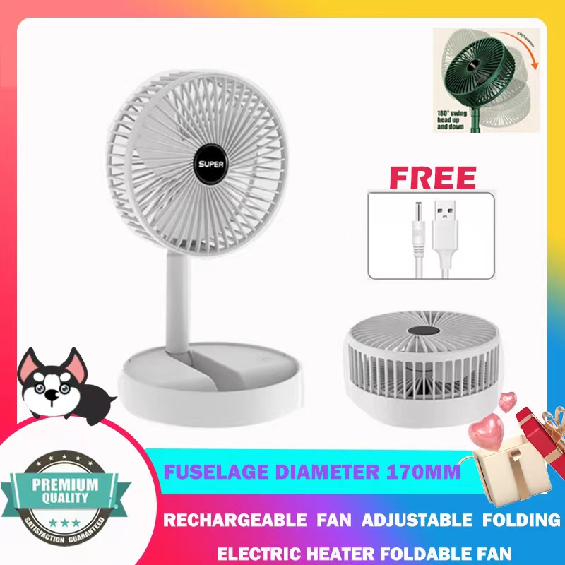 Rechargeable Electricfan Desk Fan Small Folding Fan with USB Charging ...