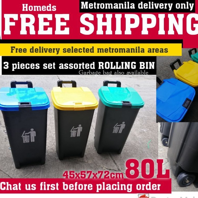 3pcs-trashcan-rolling-bin-80l-or-100l-basurahan-trashcan-and-trashbag