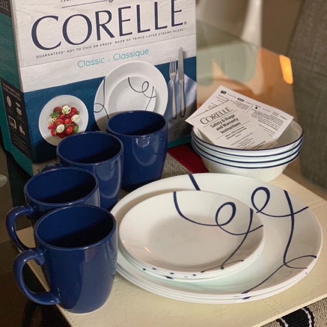 FREE SF! Corelle Lia 16pc Dinnerware Set Shopee Philippines