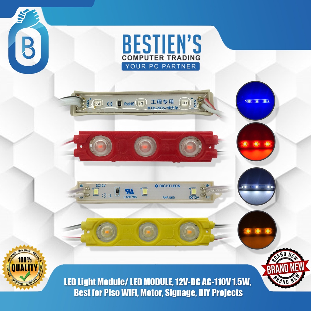 LED Light Module/ LED MODULE, 12V-DC AC-110V 1.5W, Best for Piso WiFi ...