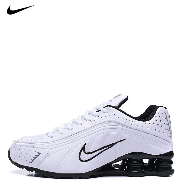 nike shox men's white