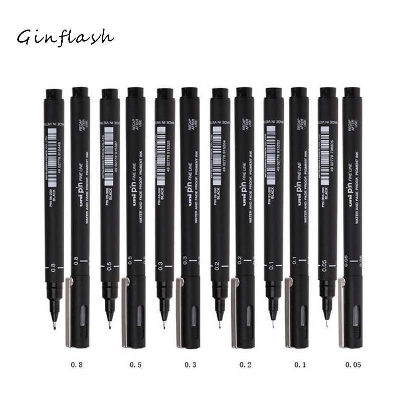 Ginflash 1pc UNIPIN Pen Drawing Fiber Needles Fine Liner Pen Sketch ...