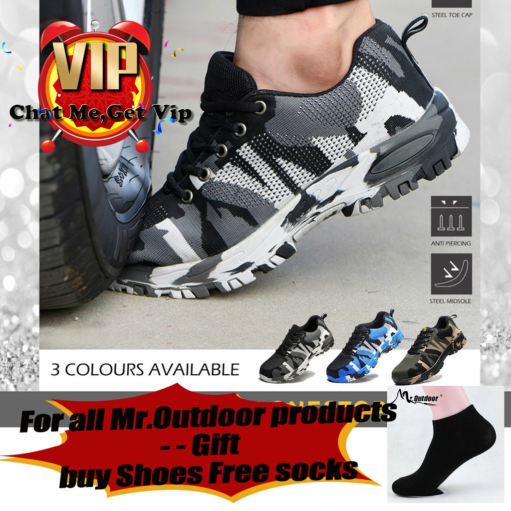 steel toe breathable shoes