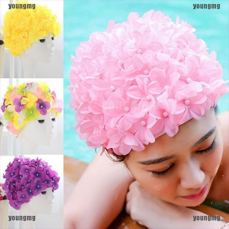 flower swim cap