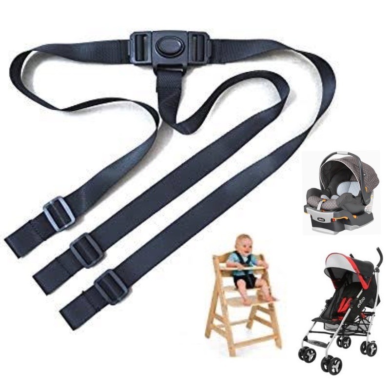 baby 3 point harness seat belt strap for high chair car seatbelt ...