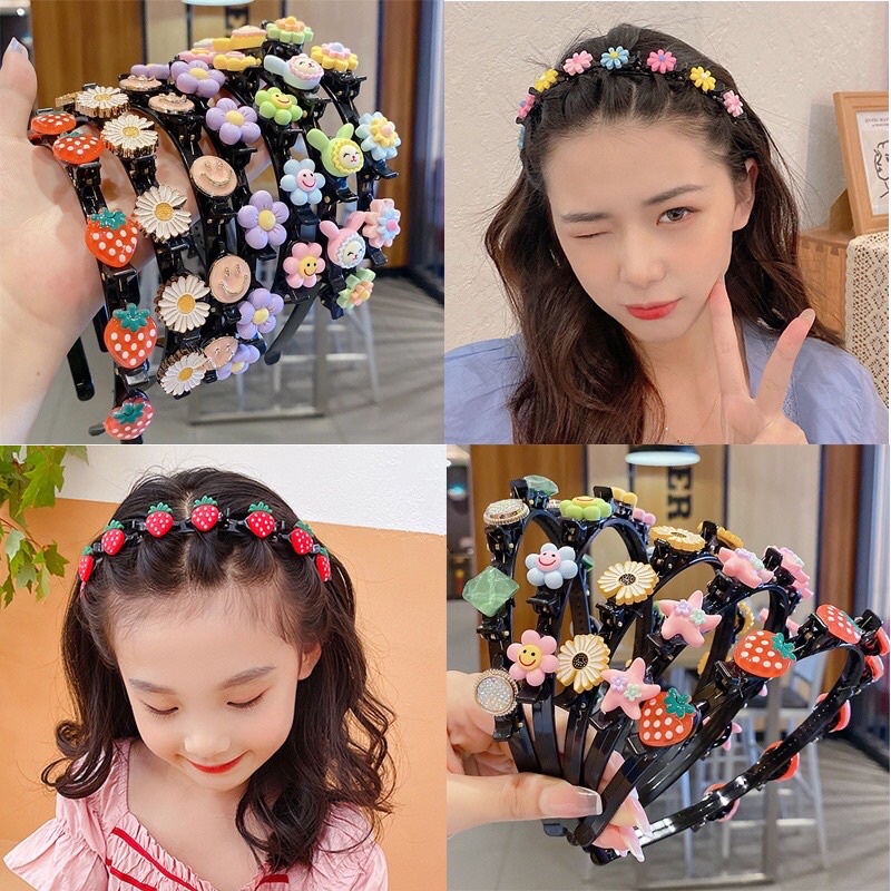 Korean Fashion Children's Braided Hair Band Press Hair Headdress Shredded Hair Artifact
