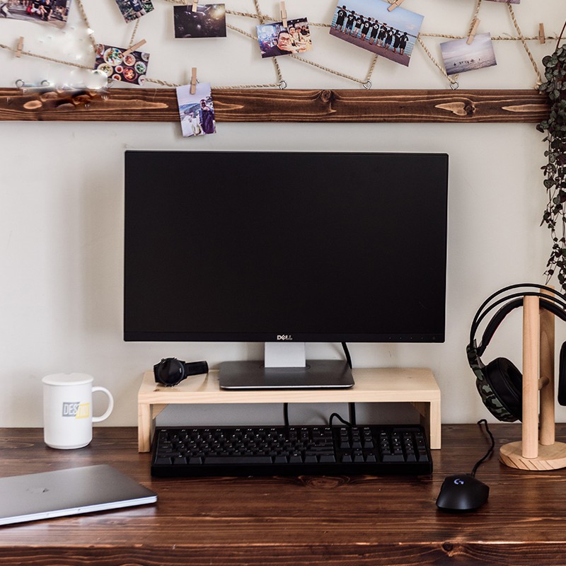 Computer screen shelves, laptops improve the screen against hunchback