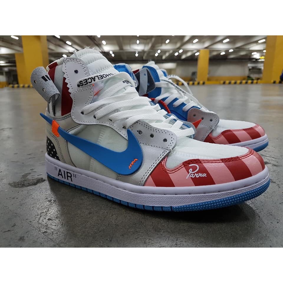 jordan 1 parra off white