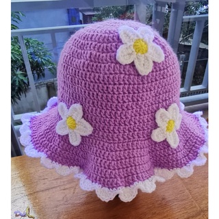 Cute Daisy Crochet Hat